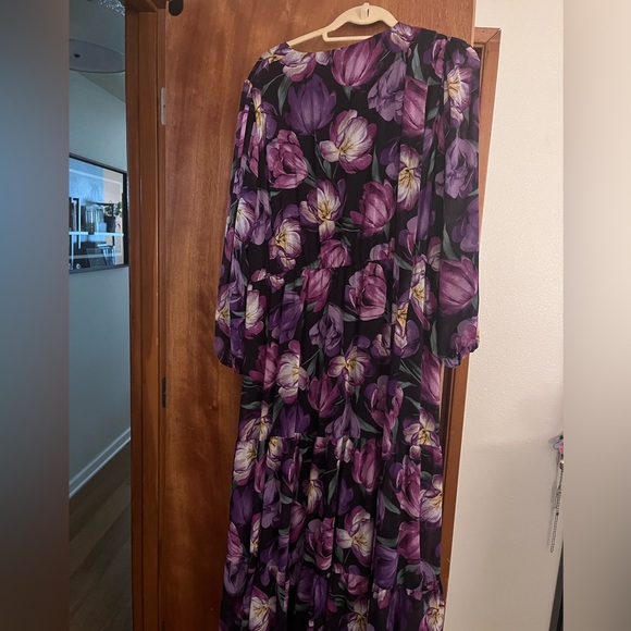City Chic Isabel Floral Long Sleeve Maxi Dress Plus Size 22W - Picture 4 of 4